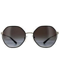 Michael Kors - Round Light Dark Gradient Sunglasses Metal - Lyst
