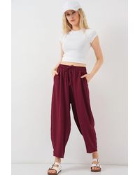 Bigdart - Textured Salwar Pants With Drawstring Waist - Lyst