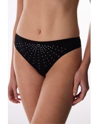Penti - Satin Stone Detailed Brazilian Briefs - Lyst