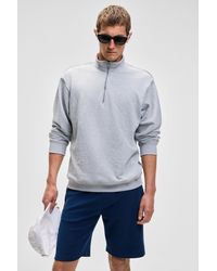 Grimelange - Half Zip Turtleneck Sweatshirt - Lyst
