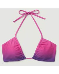 Karen Millen - Ombre Tie Side Bikini Top - Lyst