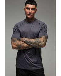 BoohooMAN - Tall Man Active Lightweight Essentials Gym Regular Fit Raglan T-shirt - Lyst