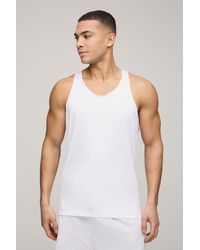BoohooMAN - Basic Regular Fit Racer Back Vest - Lyst
