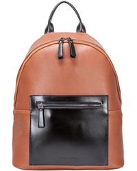 Smith & Canova - Leather Two-Tone Zip Around Backpack - Lyst
