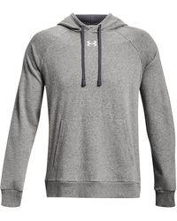 Under Armour - Adult Rival Fleece Hoodie (Castle Rock/Light Heather) - Lyst