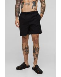 BoohooMAN - Mid Length Seersucker Check Swim Short - Lyst