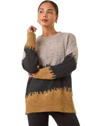 Roman - Petite Abstract Knit Jumper - Lyst