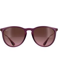 Ray-Ban - Round Transparent Gradient Rb4171 Erika - Lyst