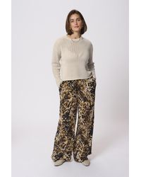 Kaffe - Strickpullover Regular Fit Cream - Lyst