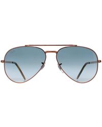 Ray-Ban - Aviator Polished Rose Gradient Rb3625 New Metal - Lyst
