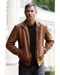 Ashwood Leather - 'Firenze' Exquisite Real Bomber Jacket - Lyst