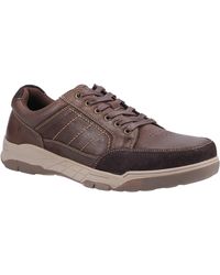 Hush Puppies - Finley Leather Shoes (Coffee) - Lyst