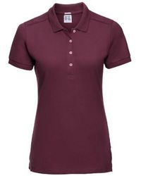Russell - Ladies Stretch Short Sleeve Polo Shirt - Lyst