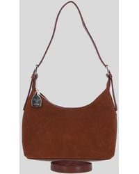 Ashwood Leather - Real And Suede Shoulder Bag With Detachable Crossbody Strap - Lyst