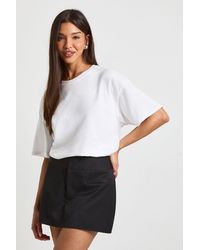 Boohoo - Tailored Pocket Front Skort - Lyst