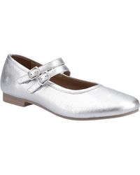 Hush Puppies - Nancy Mary Jane Leather Flats - Lyst