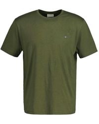 GANT - Reg Shied Short Seeve T-shirt An - Lyst