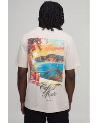 BoohooMAN - Tall Oversized Cafe Del Mar License Print T-Shirt - Lyst
