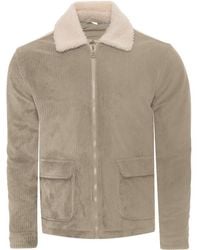 Soulstar - Soul Star Corduroy Jacket, Sherpa Collar Smart - Lyst