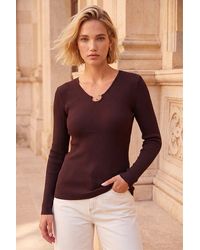 Roman - Trim Knit Jumper - Lyst