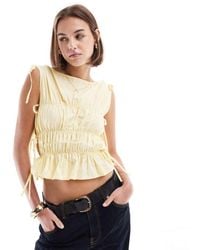 ASOS - Gathered Tank Top - Lyst