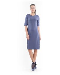 Conquista - Stretch Fabric Shift Dress - Lyst