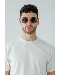 SVNX - Metal Frame Aviator Style Square Sunglasses - Lyst