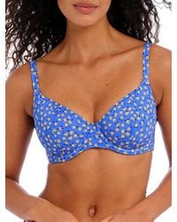 Freya - Garden Disco Plunge Bikini Top - Lyst