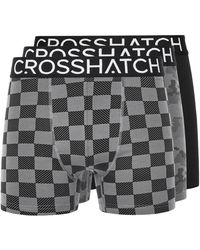 Crosshatch - Bresler Boxer Shorts (Pack Of 3) - Lyst