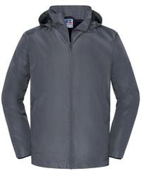 Russell - Essential Waterproof Hooded Jacket (Iron) - Lyst
