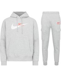 Nike - Sportswear Standard Issue Hooded Fleece Tracksuit Cotton - Lyst