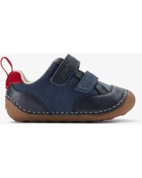 Clarks - Tiny Fun T Marineblau/Rot Schuhe - Lyst