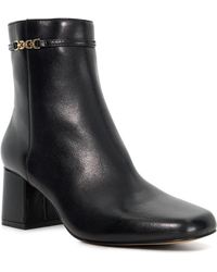 Dune - Oaklee Leather Block Heel Ankle Boots - Lyst