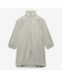adidas - Solid Patterned Zipped Pocket Woven Cuff Parka Coat - Lyst
