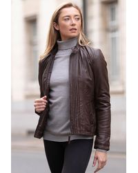 Ashwood Leather - Real Mandarin Collar Jacket - Lyst