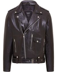 Infinity Leather - Cow-Hide Biker Brando Jacket - Lyst