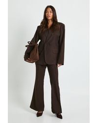 Boohoo - Tailored Slim Flare Pants - Lyst