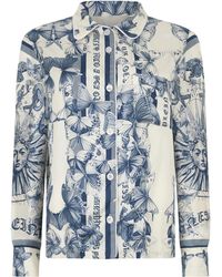 Philipp Plein - Silk Pajama Shirt Butterfly Tattoo - Lyst
