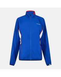 Head - Club Solid Patterned Full Zipper Track Jacket With Logo - Lyst