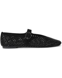 Kurt Geiger - Suede Mayfair Ballet Flat Flats - Lyst
