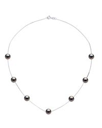 Ateliers Saint Germain - Necklace Real 7 Cultured Tahiti Pearls Passing Through Round 7-8 Mm - Lyst