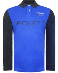 Hackett - Aston Martin Racing Panel Polo Shirt Cotton - Lyst