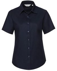 Russell - Collection Ladies/ Short Sleeve Easy Care Oxford Shirt (Bright) - Lyst