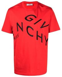 Givenchy - Refracted Embroidered Logo Oversized T-Shirt Cotton - Lyst