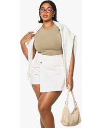 Boohoo - Plus Denim Skort - Lyst