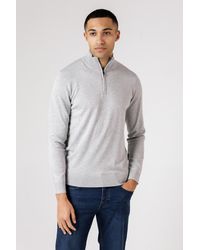 French Connection - 1/2 Zip Knitted Jumper - Lyst