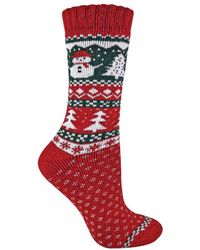 Sock Snob - Wool Knitting Pattern Novelty Christmas Socks - Lyst