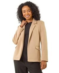 Roman - Petite Pocket Detail Stretch Blazer - Lyst