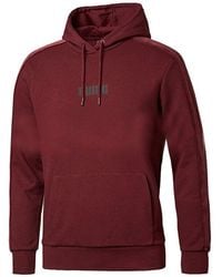 PUMA - Graphic Logo Long Sleeve Pullover Velvet Hoodie 844462 02 Cotton - Lyst