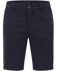 BOSS - Schino-slim Korte Broek In Donkerblauw - Lyst